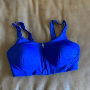 New blue sports bra